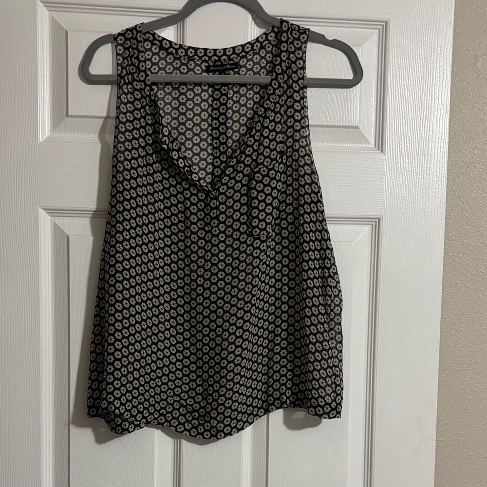 Elegant Black and White Women's Tank Top